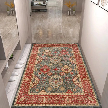 VIKAMA Crystal Velvet Floor Mat Light Luxury Retro Entry Door Floor Mat Carpet Door Mat Entry Door Foot Mat Entryway Carpet