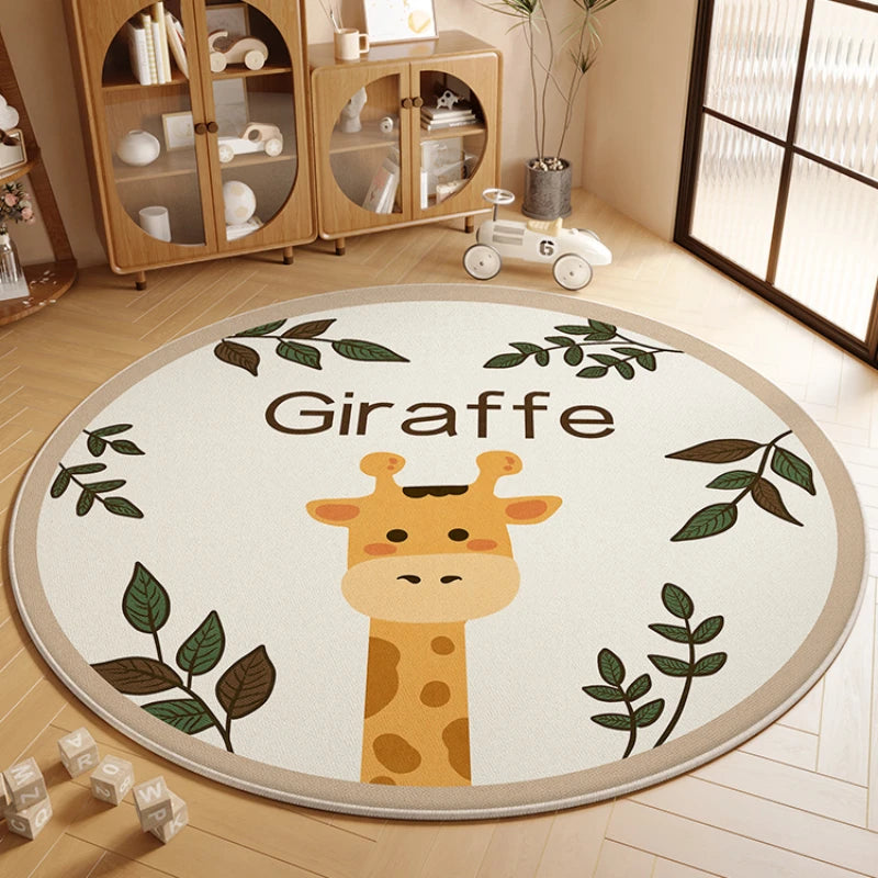 Children’s Round Cartoon Non-Slip Soundproof Area Rug