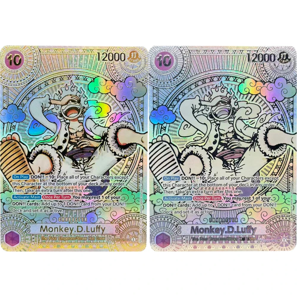 One Piece Luffy Teach Shanks English Anime Card Set