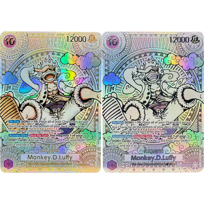 One Piece Luffy Teach Shanks English Anime Card Set