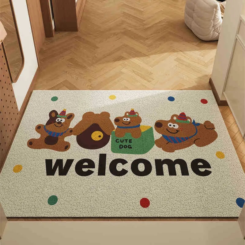VIKAMA Cute Bear Non-Slip Carpet