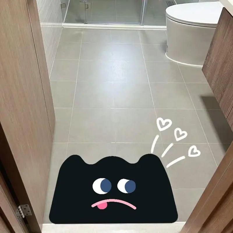 Quick-dry non-slip absorbent bath mat