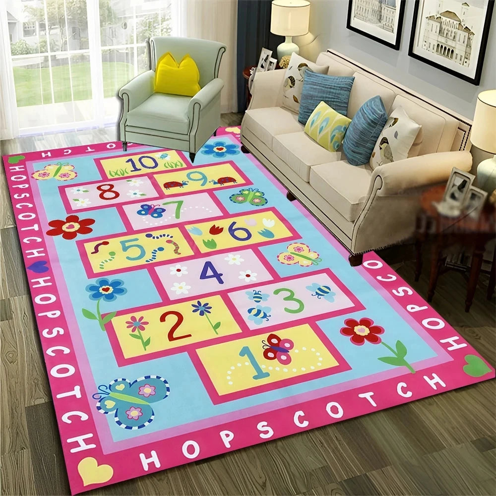 Kids Cartoon Game Non-Slip Floor Mat