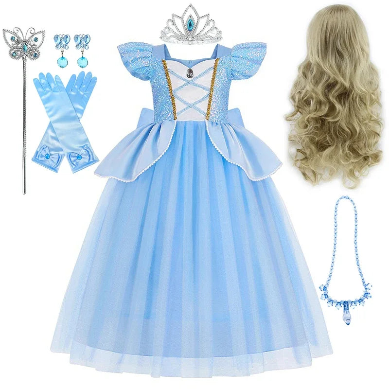Disney Cinderella Deluxe Princess Ball Gown Costume Dress