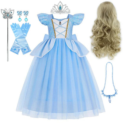 Disney Cinderella Deluxe Princess Ball Gown Costume Dress