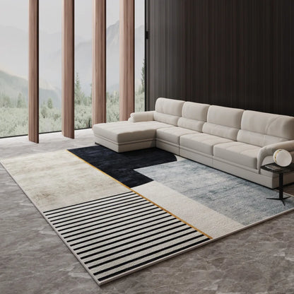VIKAMA Nordic Light Luxury Large Area Living Room Carpet Sofa Coffee Table Bedroom Floor Mat