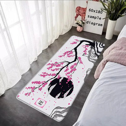 Japanese Sakura Moon Carpet Rug