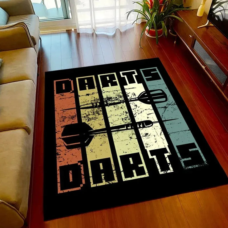Dart Target Sport Game Area Rug
