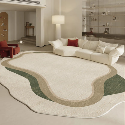 Modern Irregular Shape Fluffy Plush Area Rug
