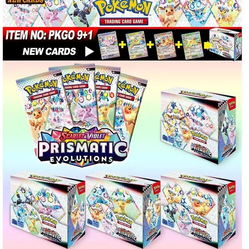 360PCS Pokemon Trading Cards Bundle – Scarlet & Violet 151 Prismatic Evolutions English Booster Set