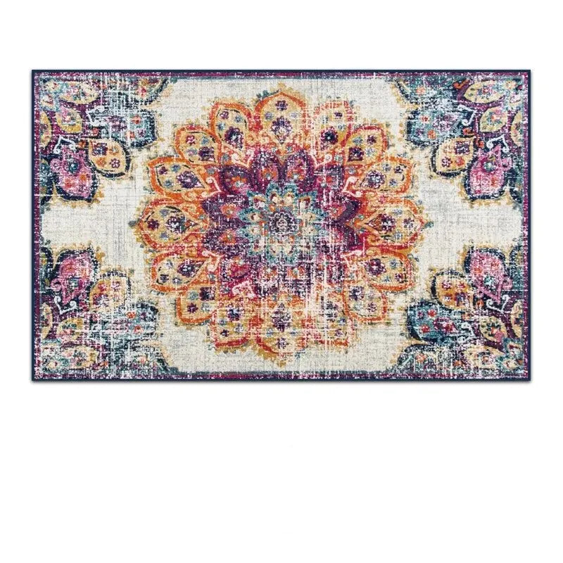 VIKAMA Crystal Velvet Floor Mat Light Luxury Retro Entry Door Floor Mat Carpet Door Mat Entry Door Foot Mat Entryway Carpet