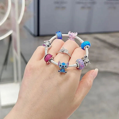 Disney S925 Sterling Silver Charm Beads For Women Bracelet