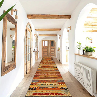 Bohemian runner rug for hallway kitchen entryway decor