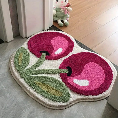 Cherry Shaped Non-Slip Absorbent Bath Mat