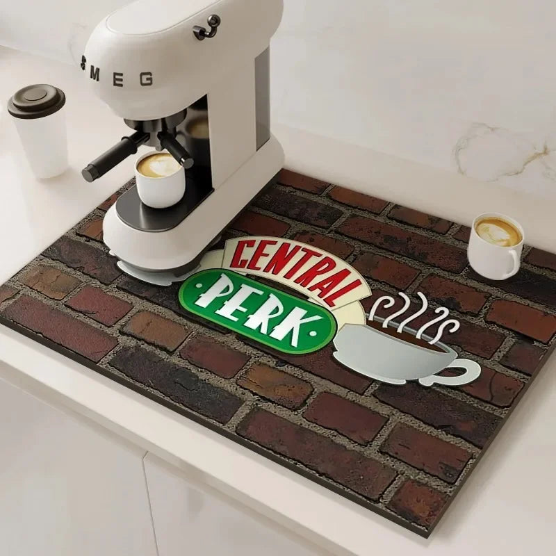 VIKAMA Coffee Machine Absorbent Kitchen Drying Mat