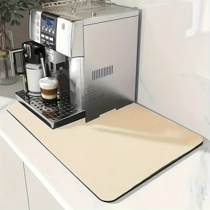 VIKAMA Diatomaceous Kitchen Drying Mat Absorbent Non-Slip Coffee Machine Table Rug Home Decor