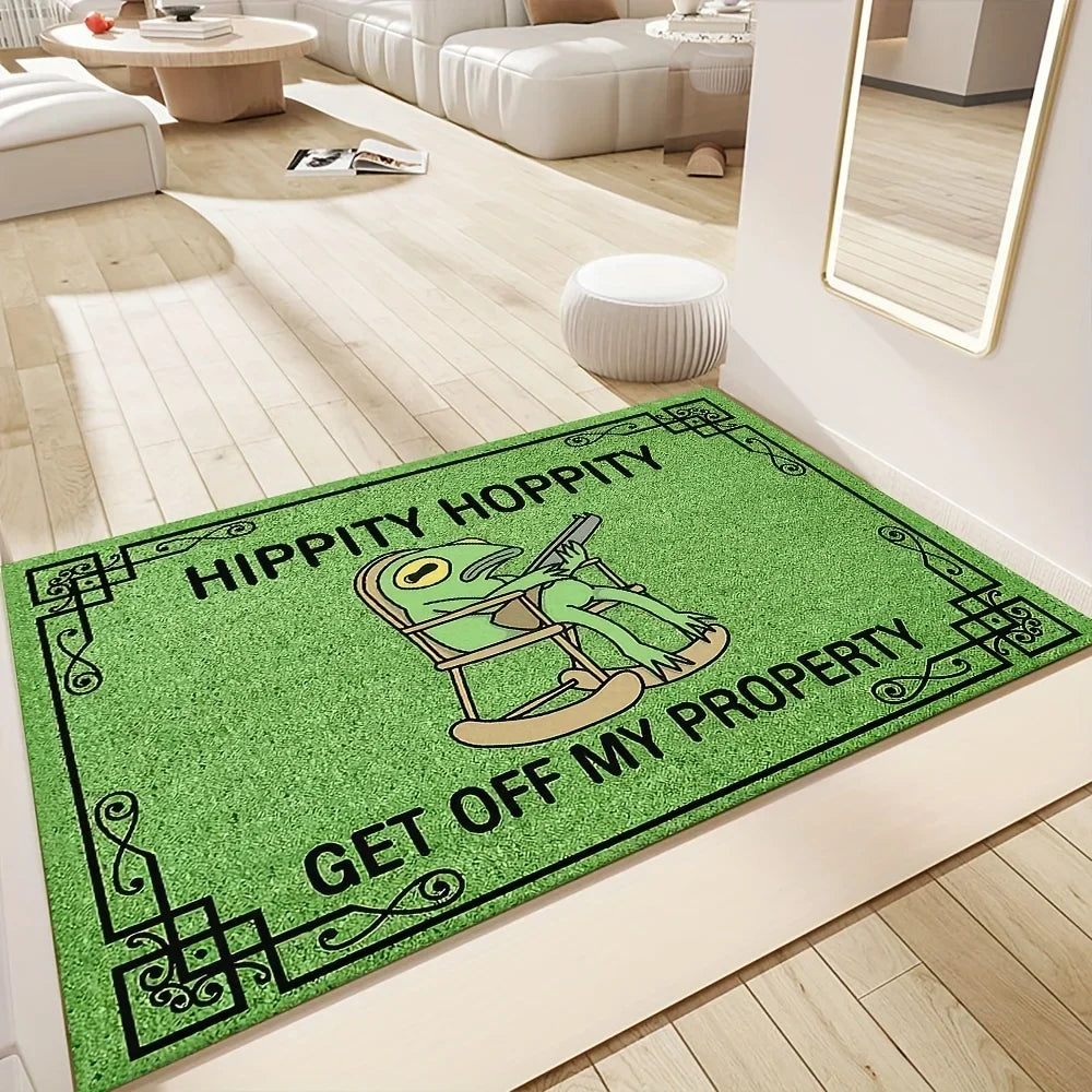 VIKAMA Cartoon Frog Welcome Non-Slip Doormat