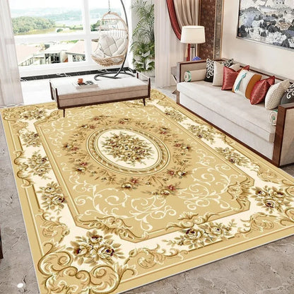 European Style Luxury Large Area Living Room Carpet Soft Home Decor Bedroom Sofa Floor Mat Custom Rug