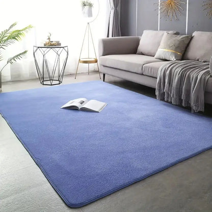 VIKAMA Modern Minimalist Coral Fleece Area Rug