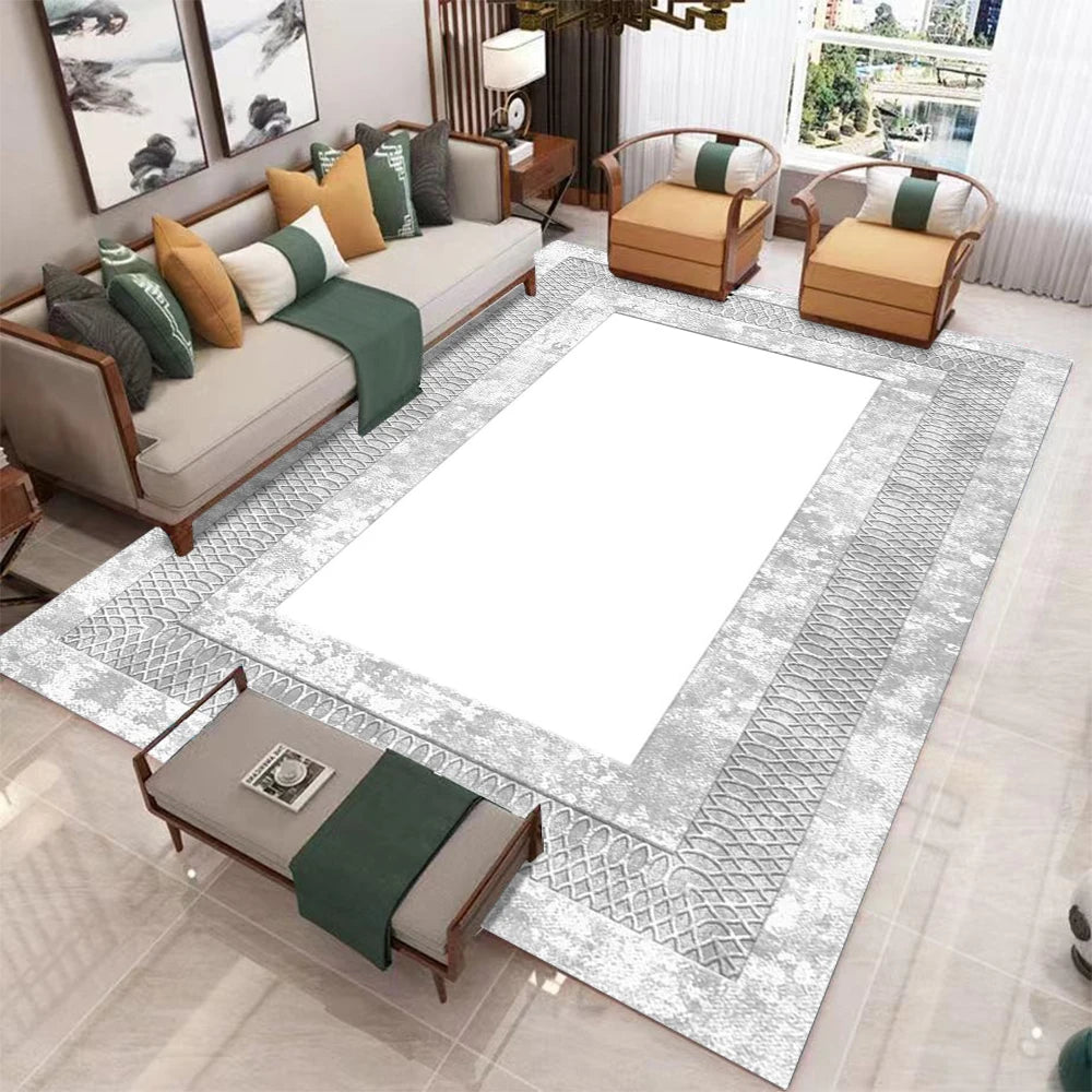 Nordic geometric luxury living room rug