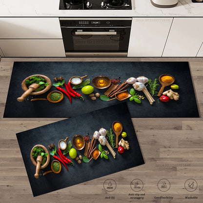 High Quality Kitchen Mat Absorbent Non-Slip Washable Long Rug Bathroom Living Room Entrance Doormat Anti-Fatigue Carpet Home Decor