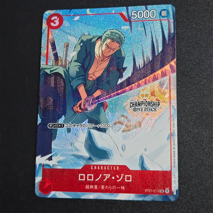 One Piece Roronoa Zoro OP12 020 Parallel Leader Card