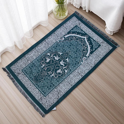 Portable Turkish Muslim prayer rug gift