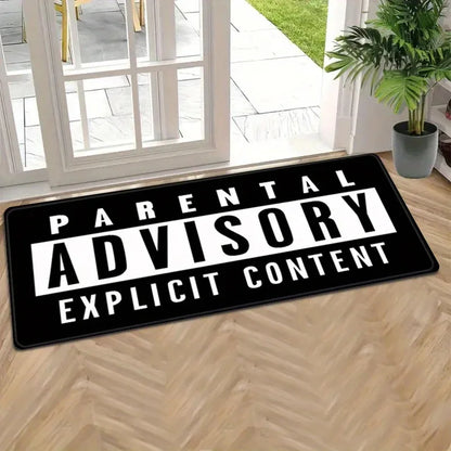 VIKAMA Creative Letter Print Non-Slip Washable Area Rug