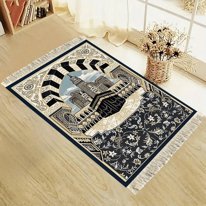 VIKAMA Portable Prayer Mat Foldable Kneeling Rug Indoor Outdoor Pilgrimage Mat Family Use Travel Prayer Carpet