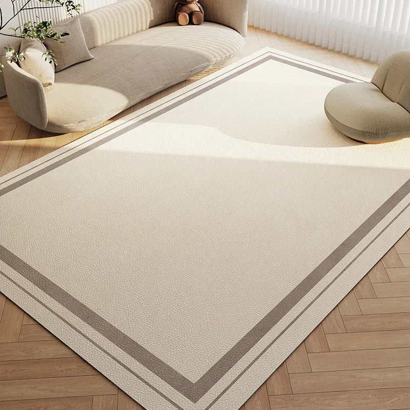 Wabi-Sabi Waterproof PVC Leather Anti-Slip Area Rug