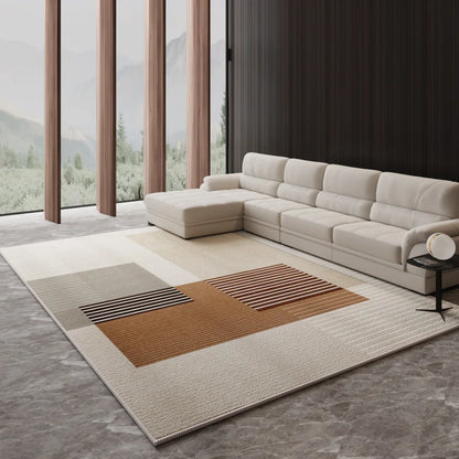 VIKAMA Nordic Light Luxury Large Area Living Room Carpet Sofa Coffee Table Bedroom Floor Mat