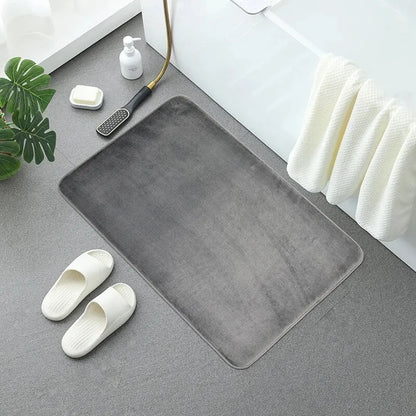 Elegant Memory Foam Bath Mat Soft Comfort Non-Slip Stain-Resistant Rug Bathroom Bedroom Kitchen Home Decor