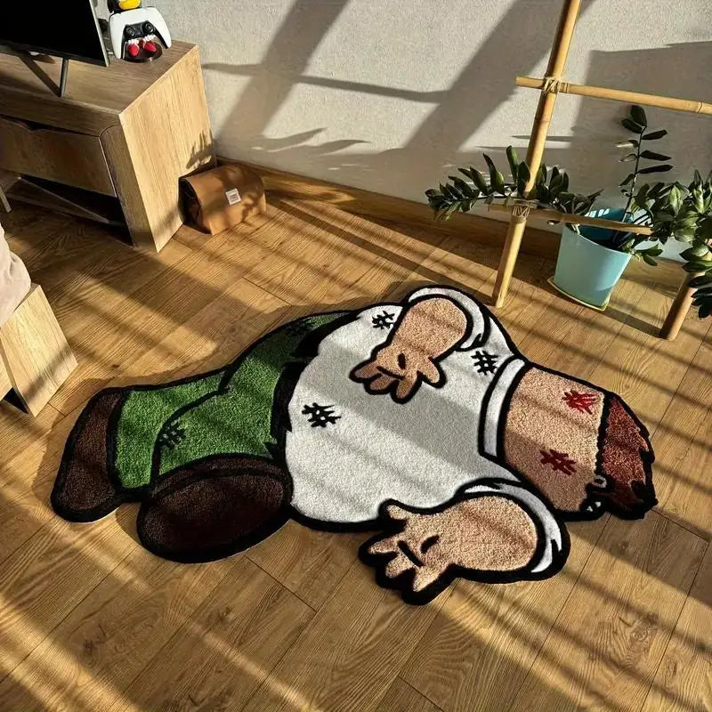 VIKAMA Cartoon Human Pattern Area Rug