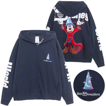Disney Mickey Mouse Castle Zip Up Fleece Hoodie For Women