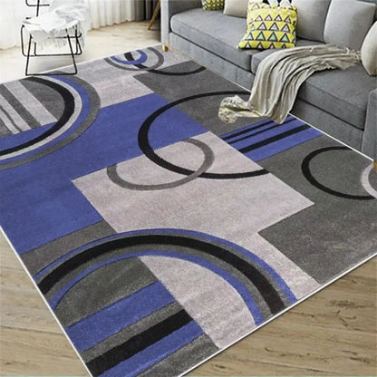 VIKAMA Nordic Abstract Carpet Geometric Large Area Non-Slip Living Room Bedroom Floor Mat