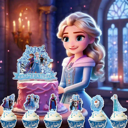 Disney Frozen Elsa Anna Birthday Party Decoration Set