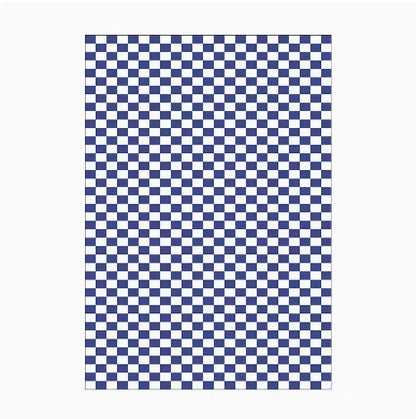 VIKAMA Green Checkered Floor Mat