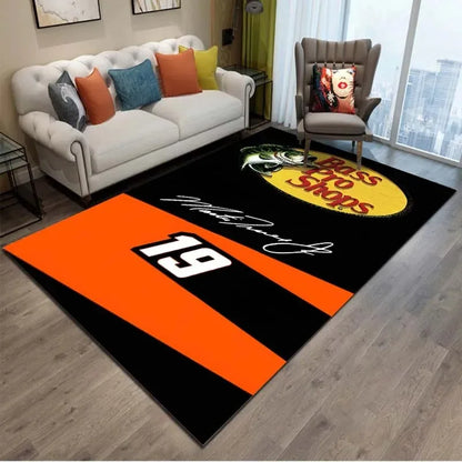 Fishing Pattern Non-Slip Soft Area Rug
