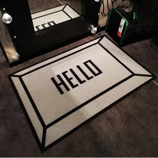 Cuttable Silk Ring Door Mat Waterproof Dirt-Resistant Entry Floor Carpet Easy Care Household Foot Mat