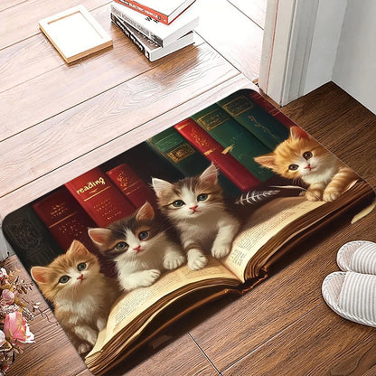 VIKAMA Cute Kitten Kitchen Anti-Slip Doormat