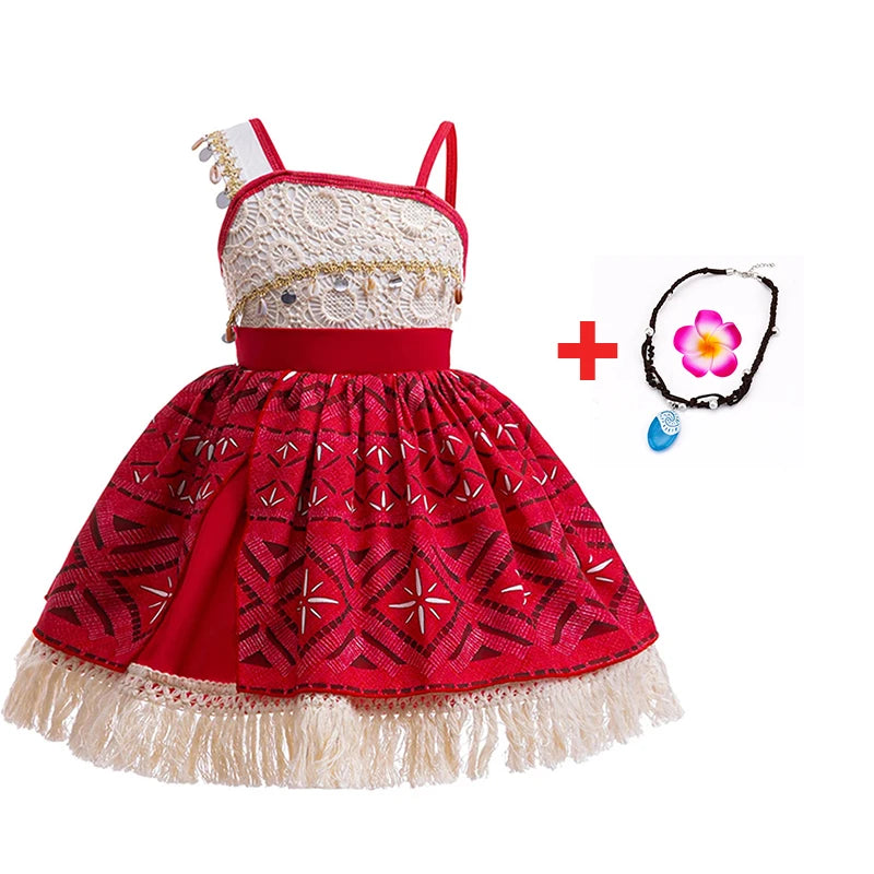 Disney Moana Ocean Adventure Costume Dress For Girls