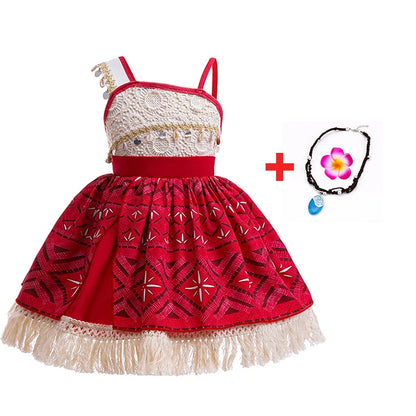 Disney Moana Ocean Adventure Costume Dress For Girls