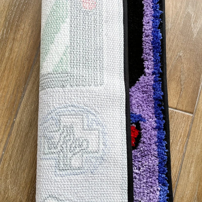 Purple Game Console Tufted Non-Slip Rug