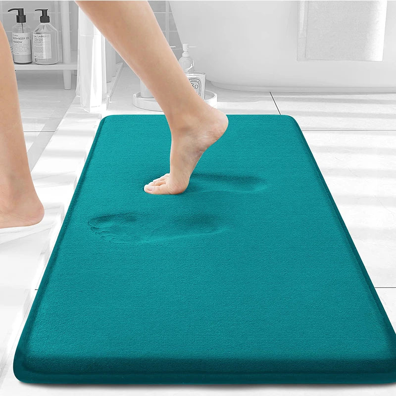 Olanly Silicone Memory Foam Non-Slip Bath Mat