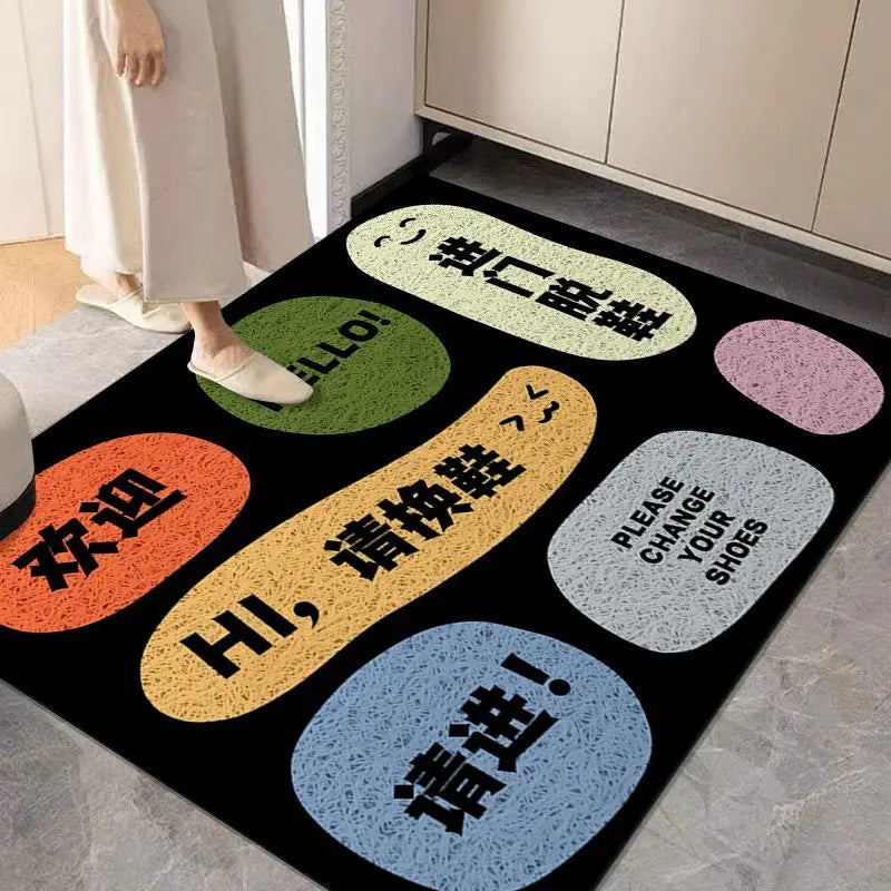 Wire Loop Entrance Door Mat Dust Removal Non-Slip Adjustable Floor Carpet