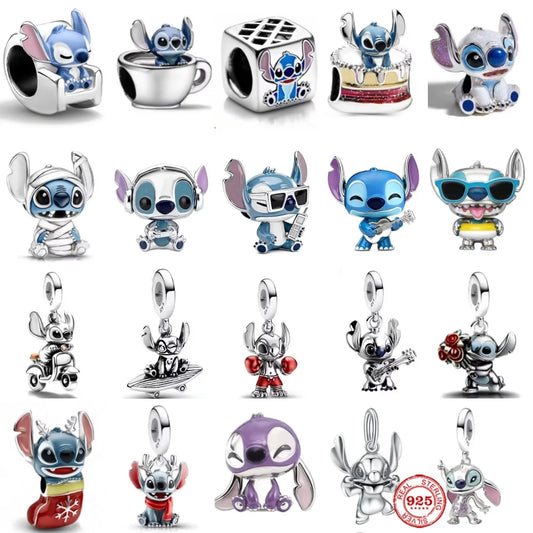 Disney 925 Silver Puppy Charm Bead For Bracelet Jewelry