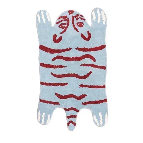 VIKAMA Cartoon Leopard Plush Soft Area Rug