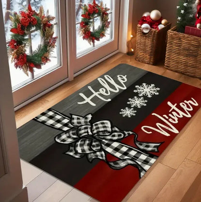 Santa Claus hohoho holiday door mat