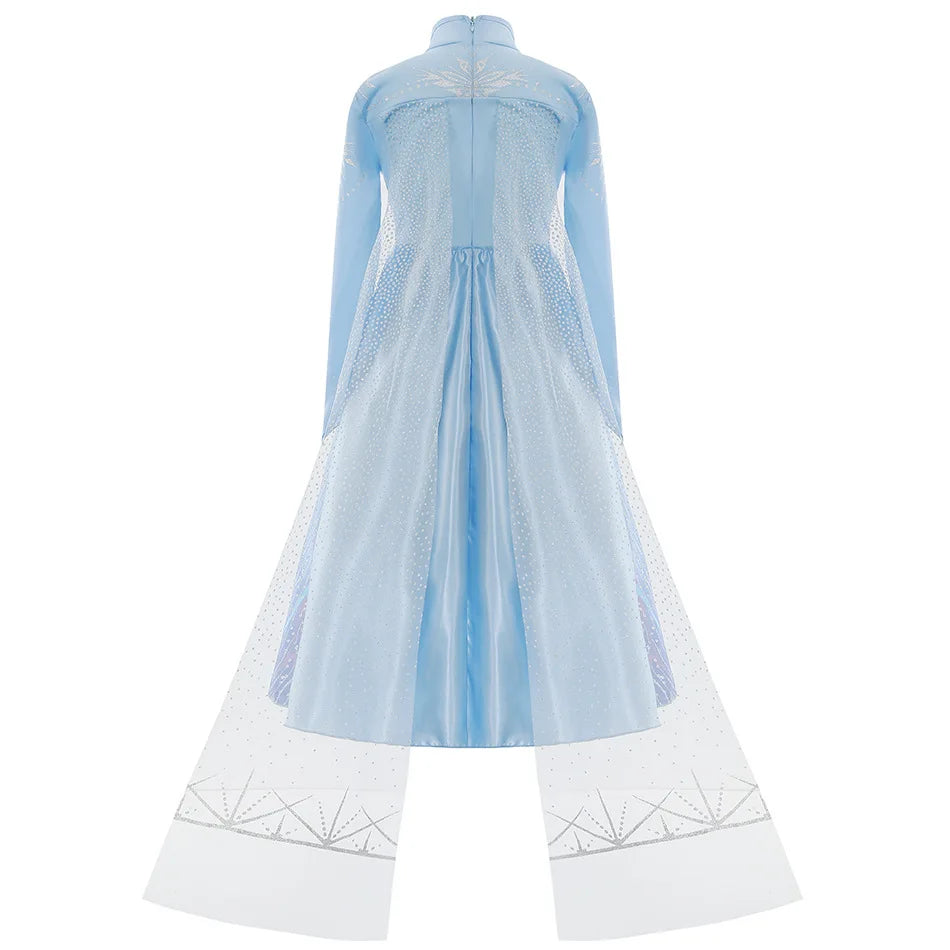 Disney Frozen Elsa Princess Costume Dress For Girls