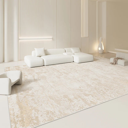 Italian Minimalist Light Luxury Grey Plush Area Rug